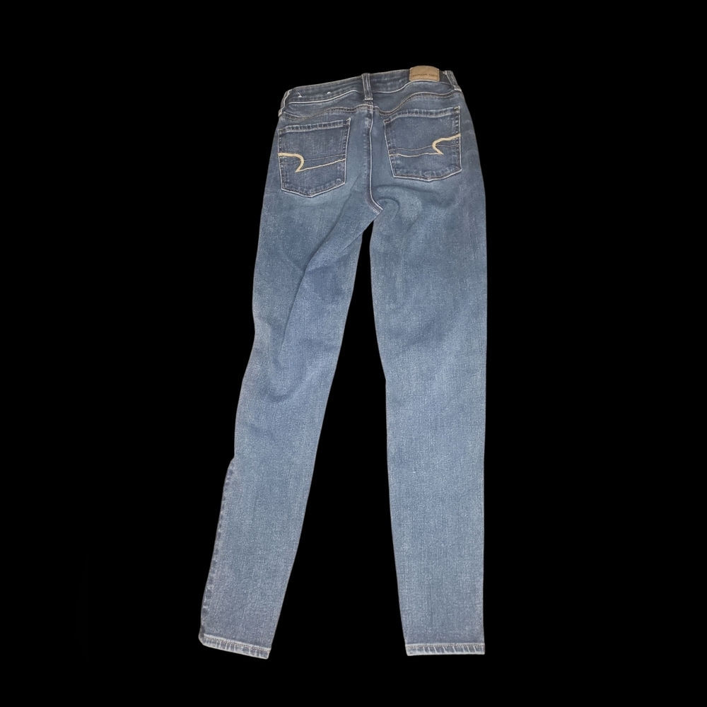 American Eagle Super 360 Next Level Stretch Hi-Rise Jegging Jeans Size 0 Regular - Picture 2 of 7